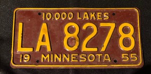 lot 242 image: Five Collectible License Plates