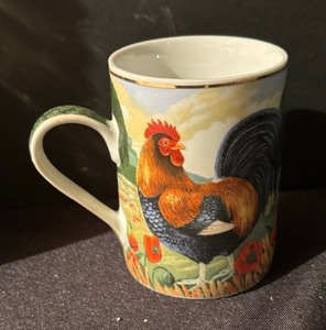 lot 251 image: Four Department 56 Rooster Mugs