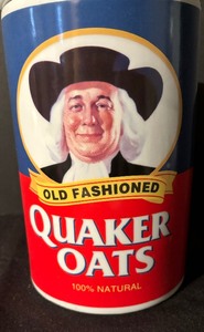 lot 274 image: Limited Edition Quaker Oats 120th Anniversary Porcelain Canister  Cookie Jar