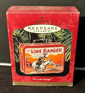 lot 303 image: Four Hallmark Keepsake Ornaments including The Lone Ranger, 1937 Ford V8, Superman and 1956 Ford Truck
