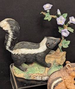 lot 201A image: Adorable Porcelain Woodland Creature Figurines