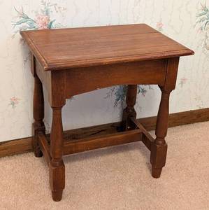 lot 103A image: Vintage Wood Side Table