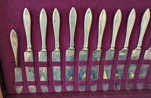 lot 68 image: Vintage A.B. Dirigold Gold Tone Flatware
