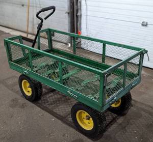 lot 57 image: Rolling Metal Yard Cart