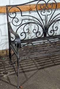 lot 44A image: Decorative Metal Bench