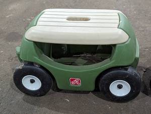 lot 148B image: Pair of Rolling Garden Seats