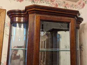 lot 277A image: Vintage Wood and Glass Display Cabinet
