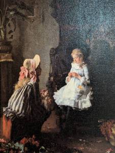 lot 278A image: Vintage Framed Replica Oil Painting