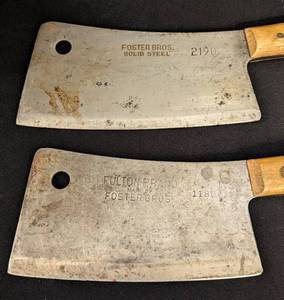 lot 297A image: Vintage Meat Cleavers