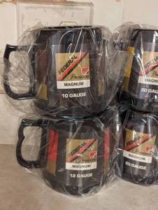 lot 306A image: Vintage Federal Magnum Shotgun Thermo Mugs