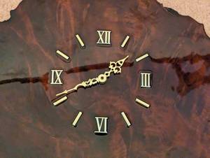 lot 310A image: Live Edge Wood Wall Clock