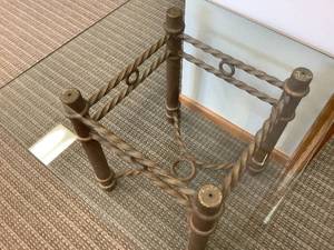 Glass Top End Table