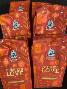 Caribou Pumpkin ground coffee medium roast 6x 11oz bags Best By 03012024