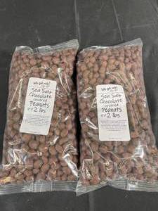Sea Salt Chocolate Covered Peanuts 2x 2lb bags Best By 05022024