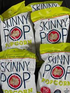 6x 1oz bags Skinny Pop Popcorn Best By 08102023