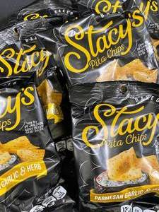 Stacys Pita Chips Garlic Parm 6x 3oz bags Best By 01302024