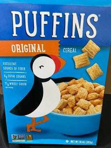 Puffins Cereal Case of 12 Boxes Best By 09012023