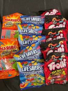 Candy Variety Lifesavers Trolli and Sour Streamers Best By 072024,032024