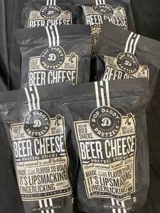 Pop Daddy Pretzels Beer Cheese pretzel sticks 6 x 7.5oz bags Best By 01292024