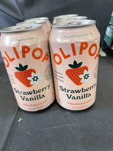 Olipop Digestive aid soda Strawberry Vanilla 6 Pack Best By 012025