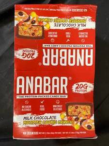Anabar Monster Cookie Protein Bar 12 bars 1 box Best By 07052024
