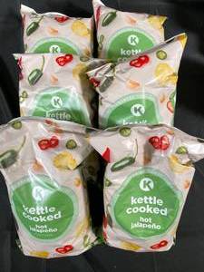 Kettle cooked Jalapeno Potato Chips 6 x 8oz Bags Best By 01082024