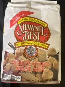 Shawnee White Corn Meal Mix 8 x 5lb bags Best By 12092023