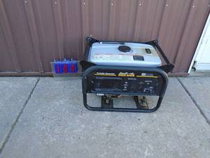 Rock River 3500 watt generator. Lightly used. Tested & works. As shown.