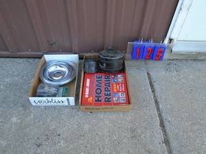 Qty of 2 flats of grill parts & misc. As shown.