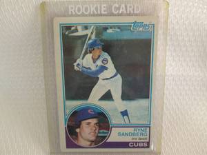 lot 5 image: 1983 Topps Ryne Sandberg Rookie Car...