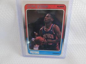 lot 12 image: 1988-89 Fleer Dennis Rodman Rookie ...