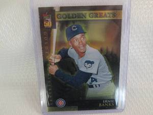 lot 33 image: 2000 Topps Ernie Banks Golden Great...