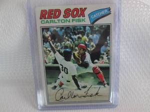 lot 35 image: 1977 Topps Carlton Fisk Card...