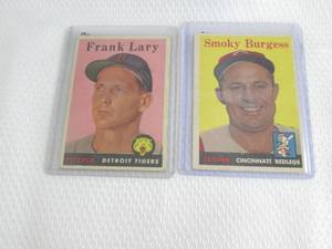 lot 55 image: 1959 Topps Smoky Burgess & Frank La...