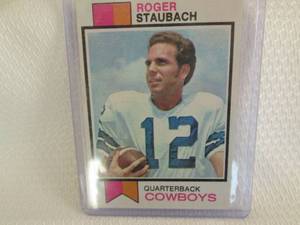 lot 64 image: 1973 Topps Roger Staubach  Card...