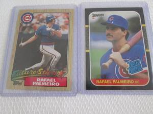 lot 86 image: 1987 Topps & Donruss Rafael Palmeir...