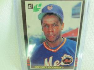 lot 89 image: 1985 Leaf Dwight Gooden Rookie Card...