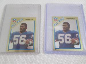 lot 93 image: 2 1982 Topps Lawrence Taylor Rookie...