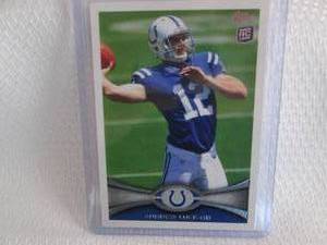 lot 95 image: 2012 Topps Andrew Luck Rookie Card...