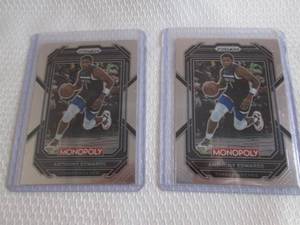 lot 115 image: 2022-23 Prizm Monopoly Anthony Edwa...