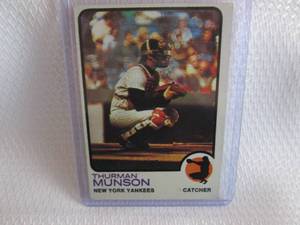 lot 125 image: 1973 Topps Thurman Munson Card...