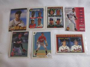 lot 133 image: 7 Chipper Jones Rookie Cards...