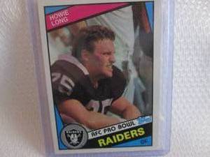 lot 137 image: 1984 Topps Howie Long Rookie Card...
