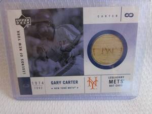 lot 158 image: 2001 SP Upper Deck Gary Carter Used...