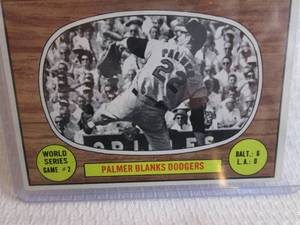 lot 163 image: 1967 Topps Jim Palmer Card...