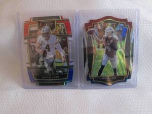 lot 167 image: 2020 & 2021 Select Derek Carr Die C...