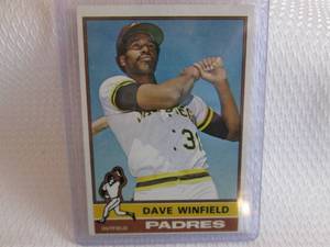 lot 177 image: 1976 Topps Dave Winfield Card...
