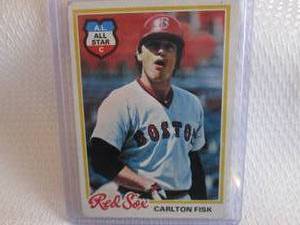 lot 189 image: 1978 Topps Carlton Fisk Card...