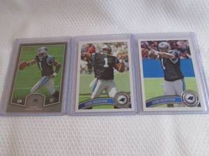 lot 195 image: Topps & Bowman Cam Newton Rookie Ca...
