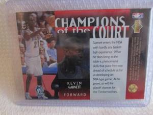 lot 201 image: 1995-96 SP Kevin Garnett Champions ...